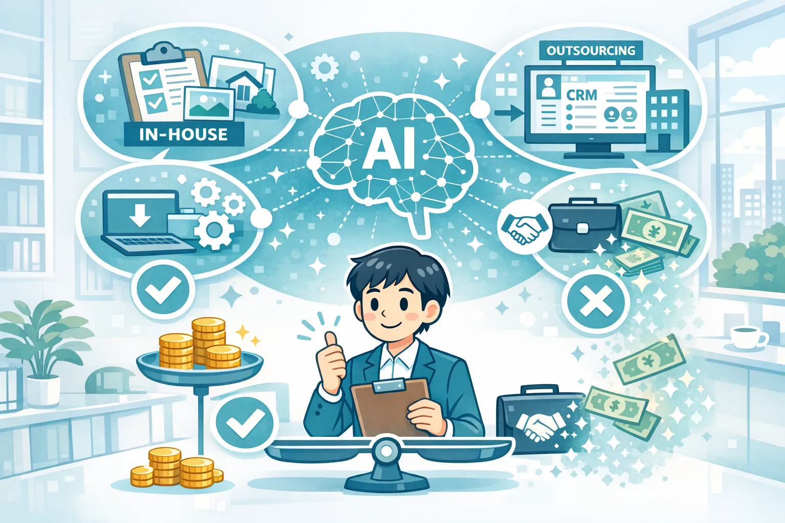 社内開発と外注の見極め