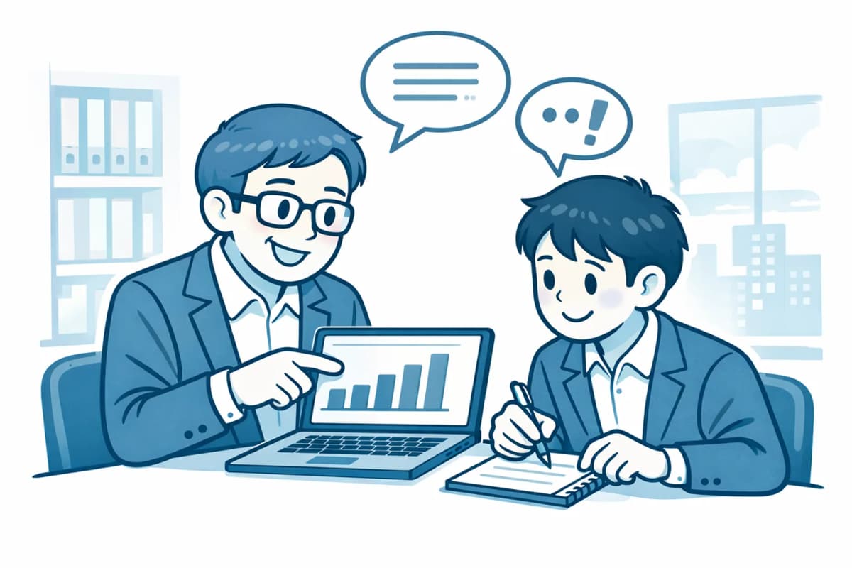 ベテランが若手に判断のコツを共有する場