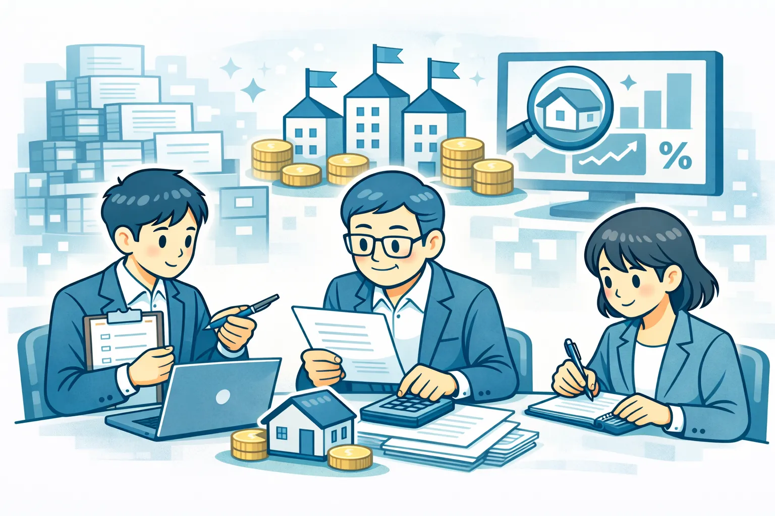 判断の積み重ねが会社の資産になる様子